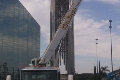 Crane Setup - Christ Cathedral Church