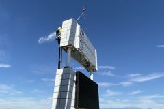 Crane for Sign Installation